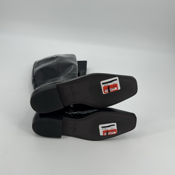 Sam Edelman Black Heeled Cesar Wide Calf Riding Boots Size 9 - Picture 12 of 13